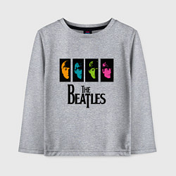 Лонгслив хлопковый детский Всемирный день The Beatles, цвет: меланж
