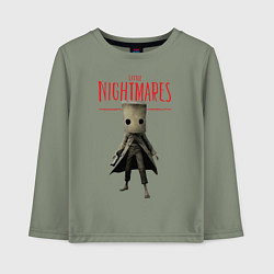 Лонгслив хлопковый детский Little Nightmares, цвет: авокадо