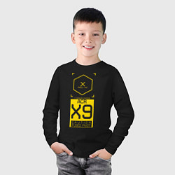 Лонгслив хлопковый детский ACR X9 Cyberpunk 2077, цвет: черный — фото 2