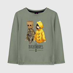 Лонгслив хлопковый детский Little Nightmares 2, цвет: авокадо
