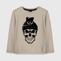 Лонгслив хлопковый детский Infinity Инфинити Z, цвет: миндальный