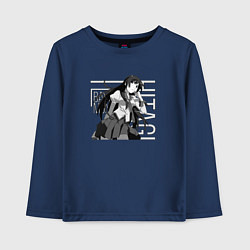 Лонгслив хлопковый детский Истории монстров, цвет: тёмно-синий