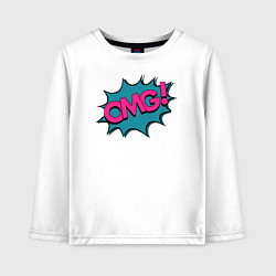 Детский лонгслив OMG! Комикс
