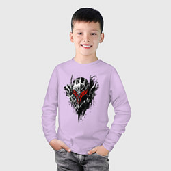 Лонгслив хлопковый детский BERSERK, цвет: лаванда — фото 2