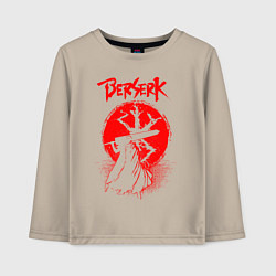 Лонгслив хлопковый детский BERSERK, цвет: миндальный
