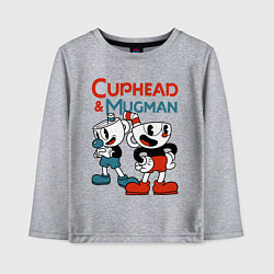 Детский лонгслив Cuphead & Mugman