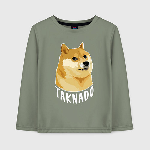 Детский лонгслив ПЕС МЕМTAKNADO / Авокадо – фото 1