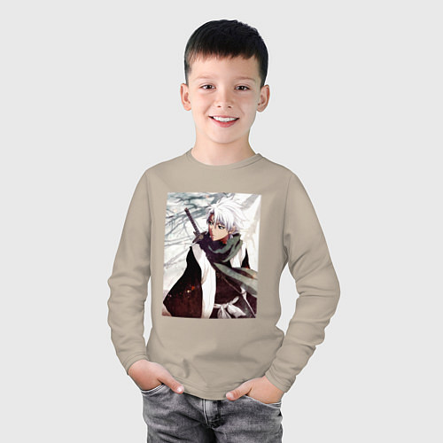 Детский лонгслив Hitsugaya Toshiro / Миндальный – фото 3