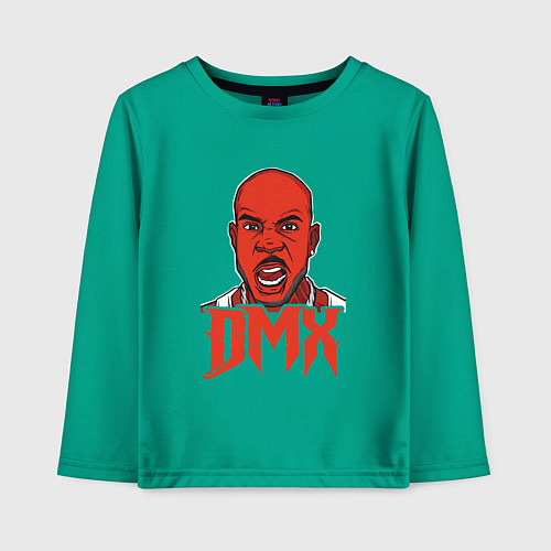 Детский лонгслив DMX Red / Зеленый – фото 1