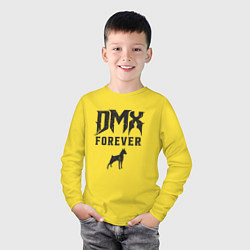 Лонгслив хлопковый детский DMX Forever, цвет: желтый — фото 2