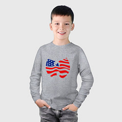 Лонгслив хлопковый детский Wu-Tang USA, цвет: меланж — фото 2