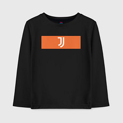 Лонгслив хлопковый детский Juventus Tee Cut & Sew 2021, цвет: черный