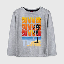 Лонгслив хлопковый детский SUMMER TIME, цвет: меланж