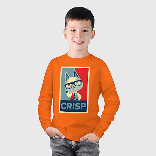 Детский лонгслив Crisp / Оранжевый – фото 3