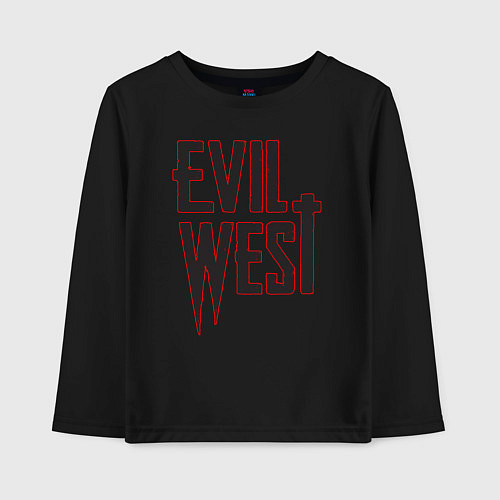 Детский лонгслив Evil West / Черный – фото 1