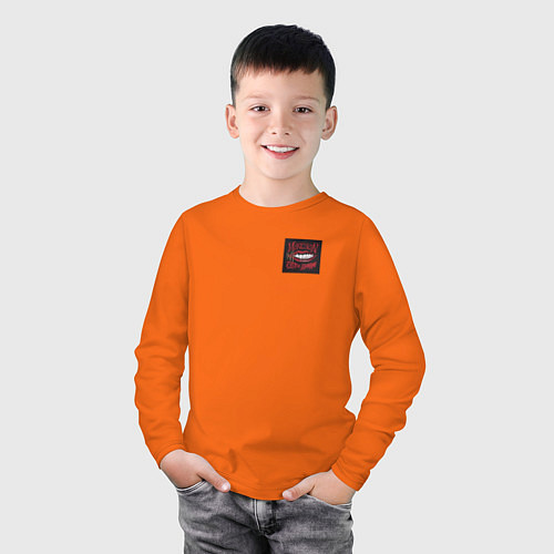 Детский лонгслив Maneskin / Оранжевый – фото 3