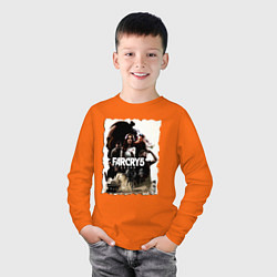 Лонгслив хлопковый детский FARCRY GAME, цвет: оранжевый — фото 2