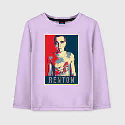 Лонгслив хлопковый детский Renton, цвет: лаванда