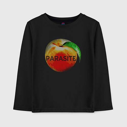 Детский лонгслив Parasite Peach / Черный – фото 1