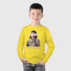 Лонгслив хлопковый детский Cinema - Parasite, цвет: желтый — фото 2