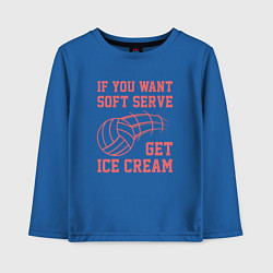 Лонгслив хлопковый детский Get Ice Cream, цвет: синий