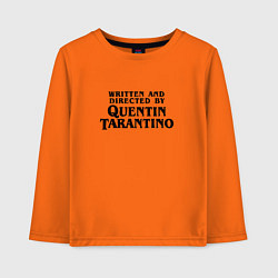 Лонгслив хлопковый детский Quentin Tarantino, цвет: оранжевый
