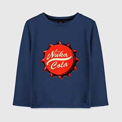 Лонгслив хлопковый детский Nuka Cola Fallout, цвет: тёмно-синий