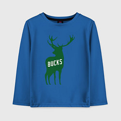 Лонгслив хлопковый детский NBA - Bucks, цвет: синий