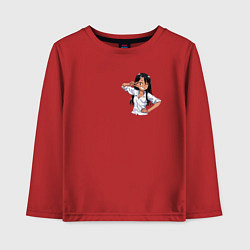 Лонгслив хлопковый детский Nagatoro, цвет: красный