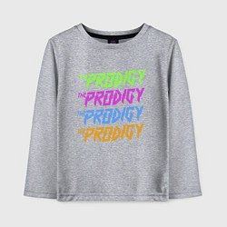 Лонгслив хлопковый детский The Prodigy, цвет: меланж