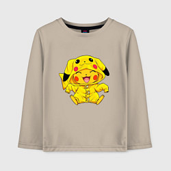 Детский лонгслив Милый пикачу