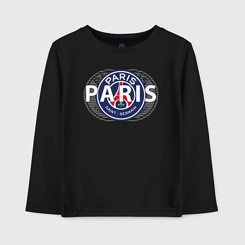 Детский лонгслив PSG Core Wordmark Graphic New 202223 / Черный – фото 1