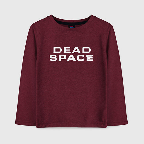 Детский лонгслив Dead Space / Меланж-бордовый – фото 1