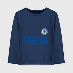 Лонгслив хлопковый детский Chelsea FC: Blue, цвет: тёмно-синий