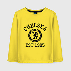Лонгслив хлопковый детский Chelsea 1905 цвета желтый — фото 1