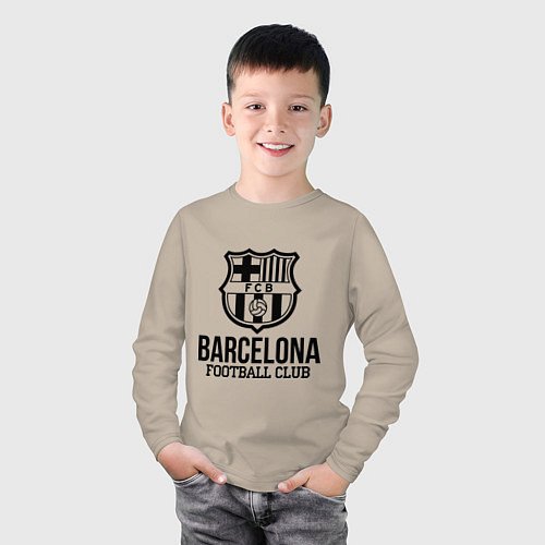 Детский лонгслив Barcelona FC / Миндальный – фото 3