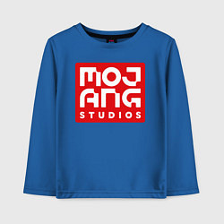 Лонгслив хлопковый детский Mojang Studios, цвет: синий