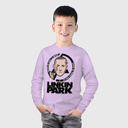 Лонгслив хлопковый детский LINKIN PARK, цвет: лаванда — фото 2
