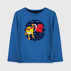 Лонгслив хлопковый детский Pac-Man, цвет: синий