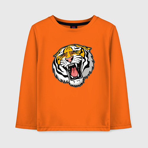 Детский лонгслив Tiger / Оранжевый – фото 1