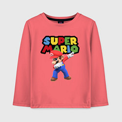 Детский лонгслив Super Mario Dab