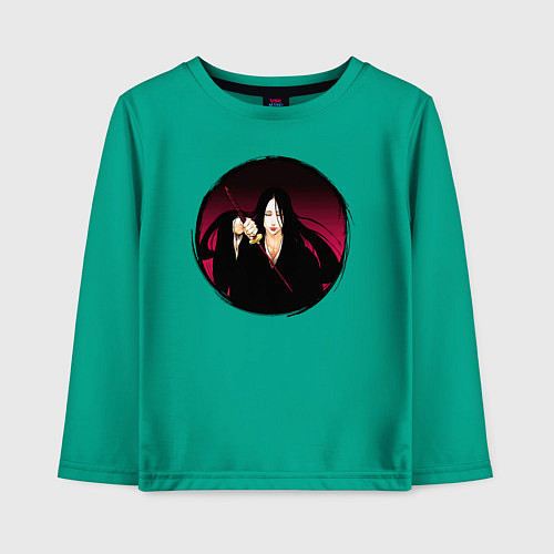 Детский лонгслив Банкай Унаханы Блич / Зеленый – фото 1