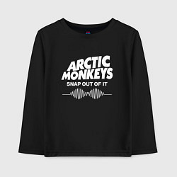 Лонгслив хлопковый детский Arctic Monkeys, группа, цвет: черный