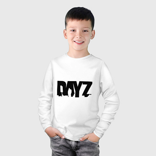 Детский лонгслив DayZ / Белый – фото 3