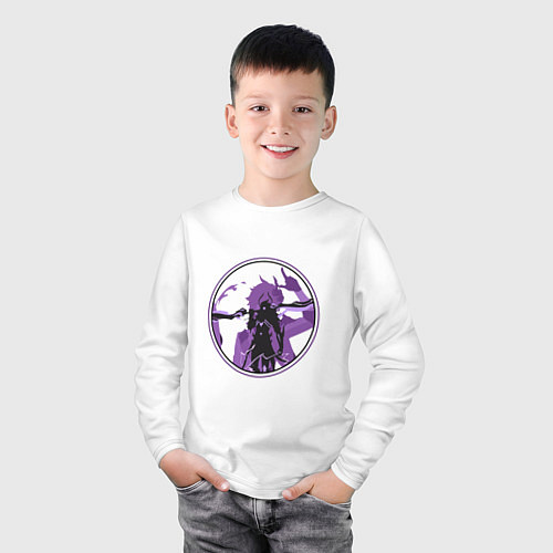 Детский лонгслив ТартальяTartaglia Genshin Impact / Белый – фото 3