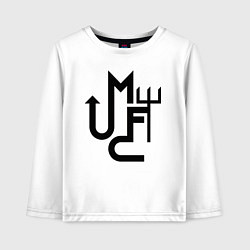Детский лонгслив Манчестер Юнайтед минимализм