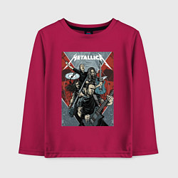 Лонгслив хлопковый детский Metallica - cool dudes!, цвет: маджента