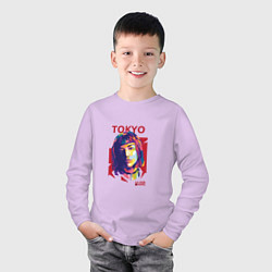 Лонгслив хлопковый детский Tokyo - La Casa De Papel, цвет: лаванда — фото 2