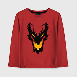 Лонгслив хлопковый детский ЛИЦО SHADOW FIEND DOTA2, цвет: красный