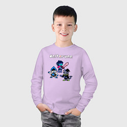Лонгслив хлопковый детский Deltarune Дельтарун, цвет: лаванда — фото 2